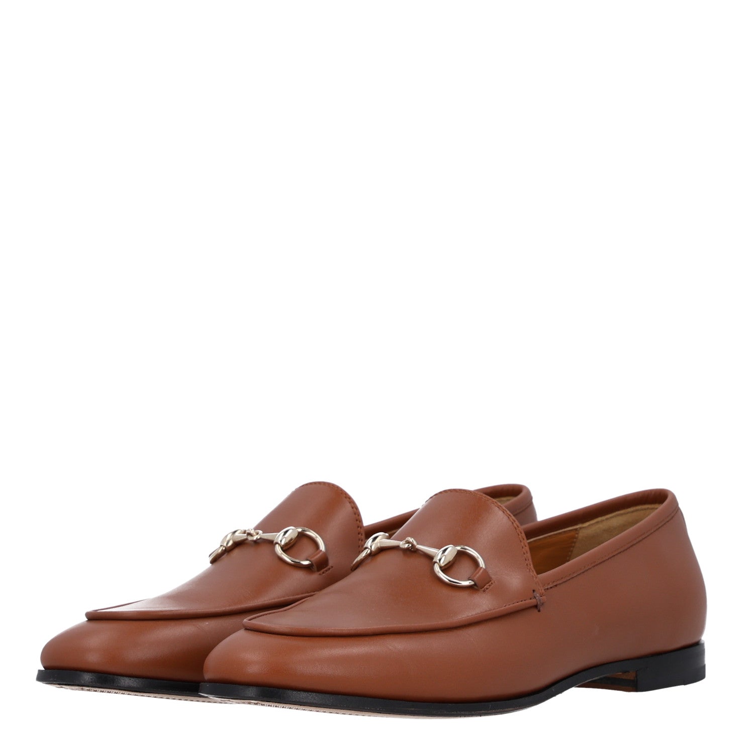 Gucci Calfskin Womens Jordaan Loafers 37 Sweet Chestnut 4 of 11