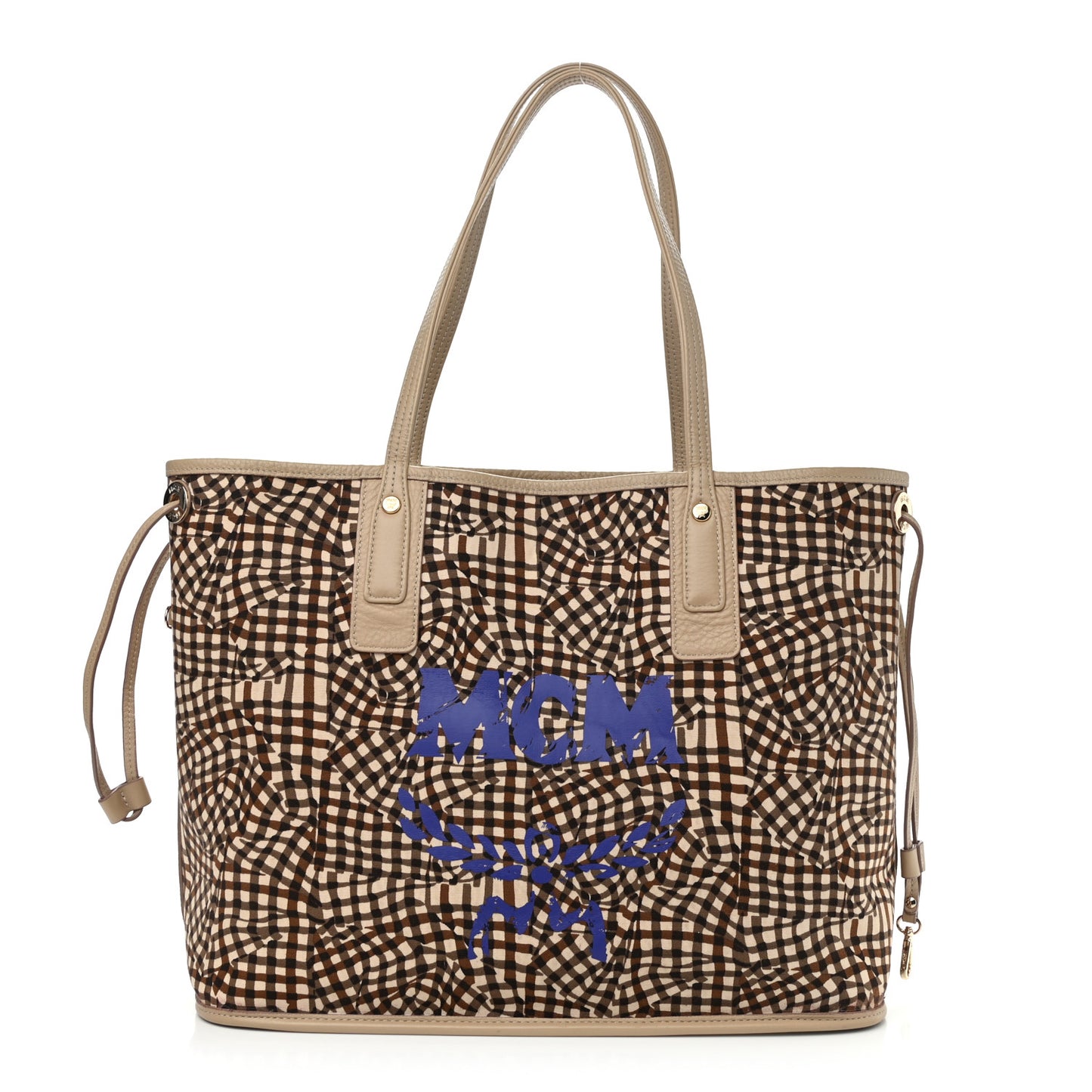 Visetos Medium Liz Reversible Shopper Tote Beige