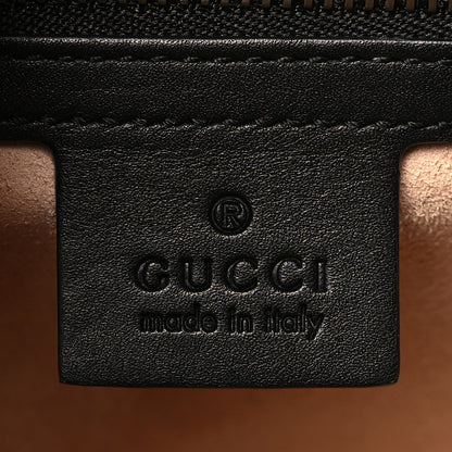 Gucci Calfskin Sylvie Web Small Queen Margaret Top Handle Bag Black 6 of 11