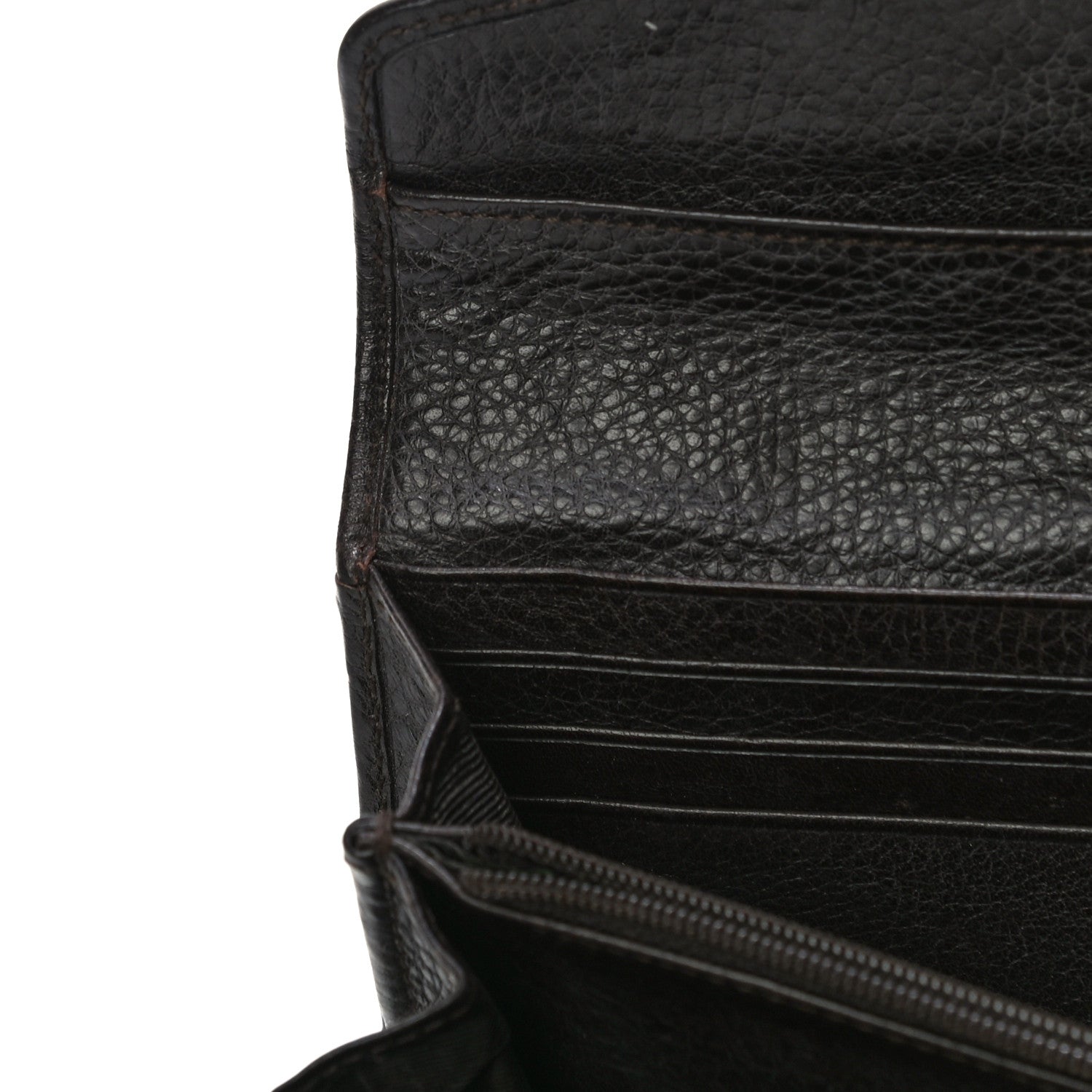 Burberry Calfskin Mega Check Continental Wallet Black 11 of 12