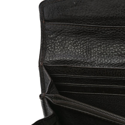 Burberry Calfskin Mega Check Continental Wallet Black 11 of 12