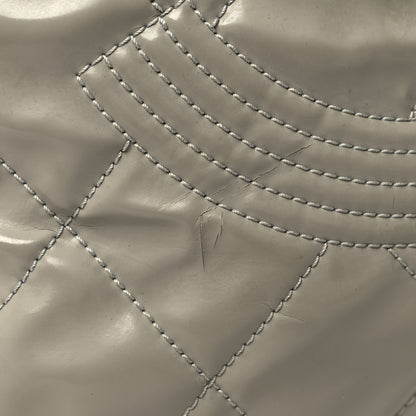 Chanel Patent Quilted Expandable CC Shoping Tote Grey 12 of 13