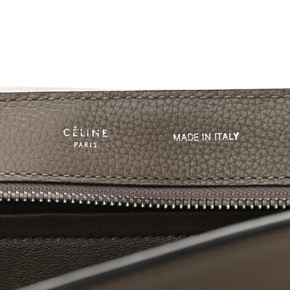 Celine Drummed Calfskin Suede Medium Trapeze Souris 5 of 9