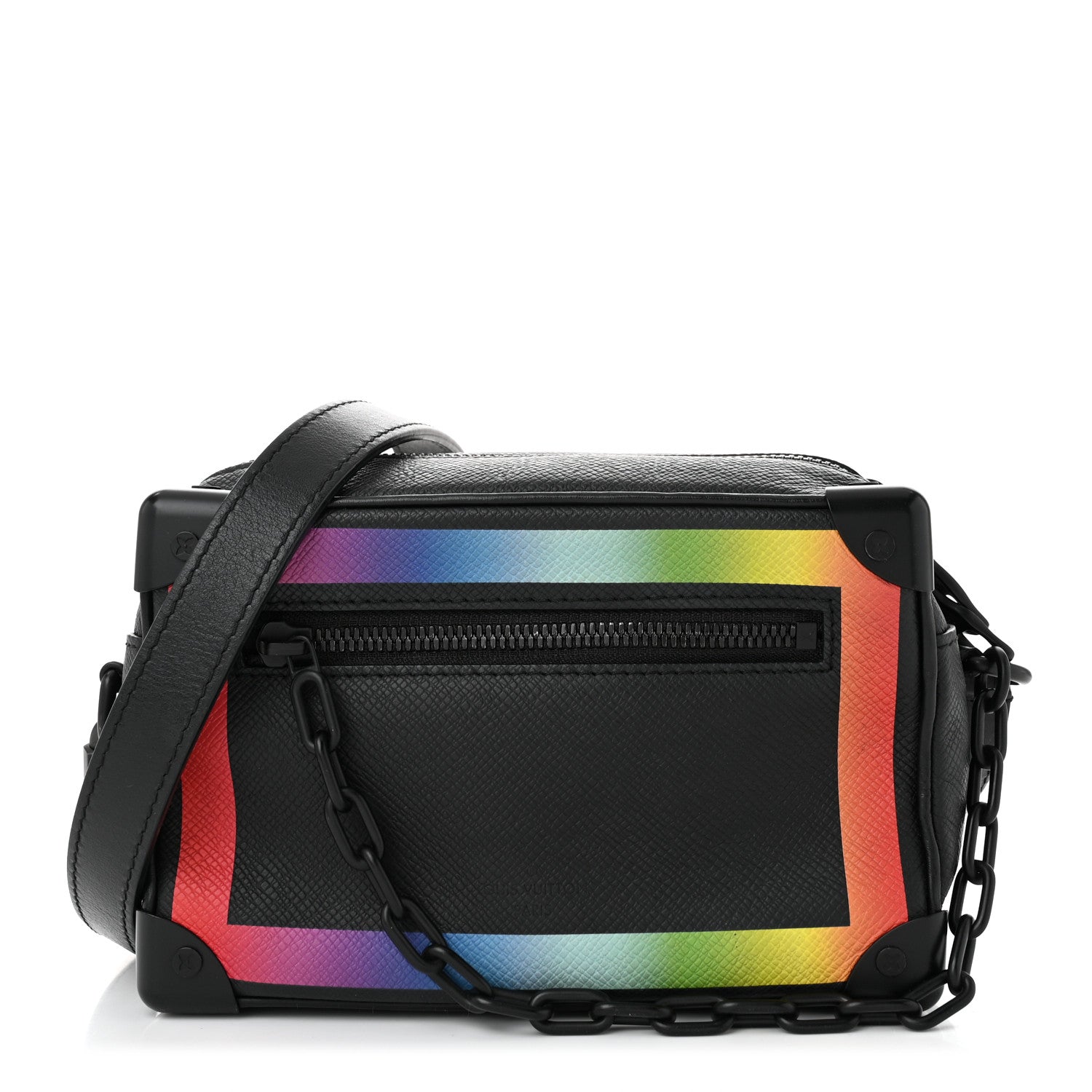 Louis Vuitton Taiga Rainbow Mini Soft Trunk Black 1 of 9