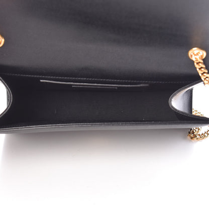 Saint Laurent Grain De Poudre Star Monogram Kate Satchel Black 5 of 10