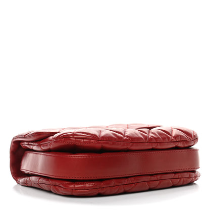 Chanel Lambskin Quilted Large Chanel 3 Flap Rouge Fonce 3 of 6