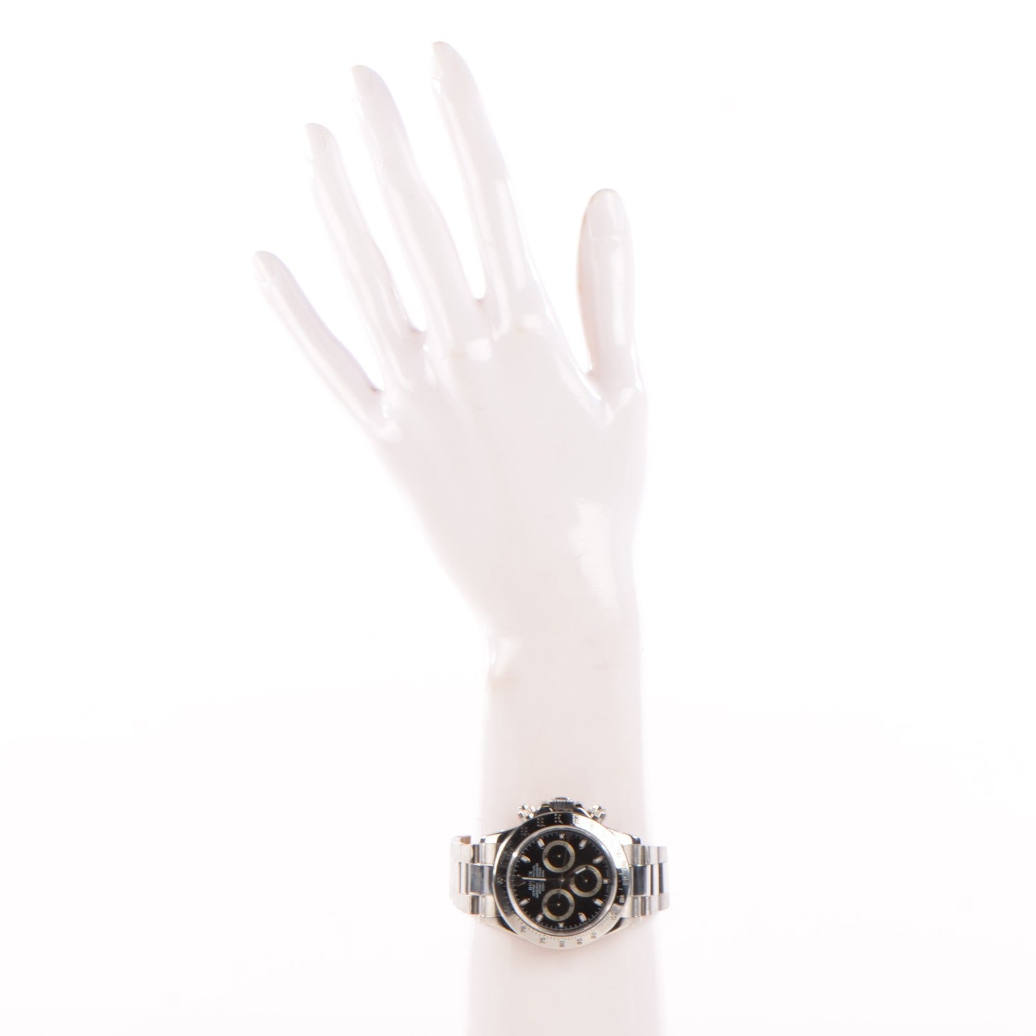 Rolex Stainless Steel 40mm Oyster Perpetual Daytona Cosmograph Watch Black 116520 2 of 7