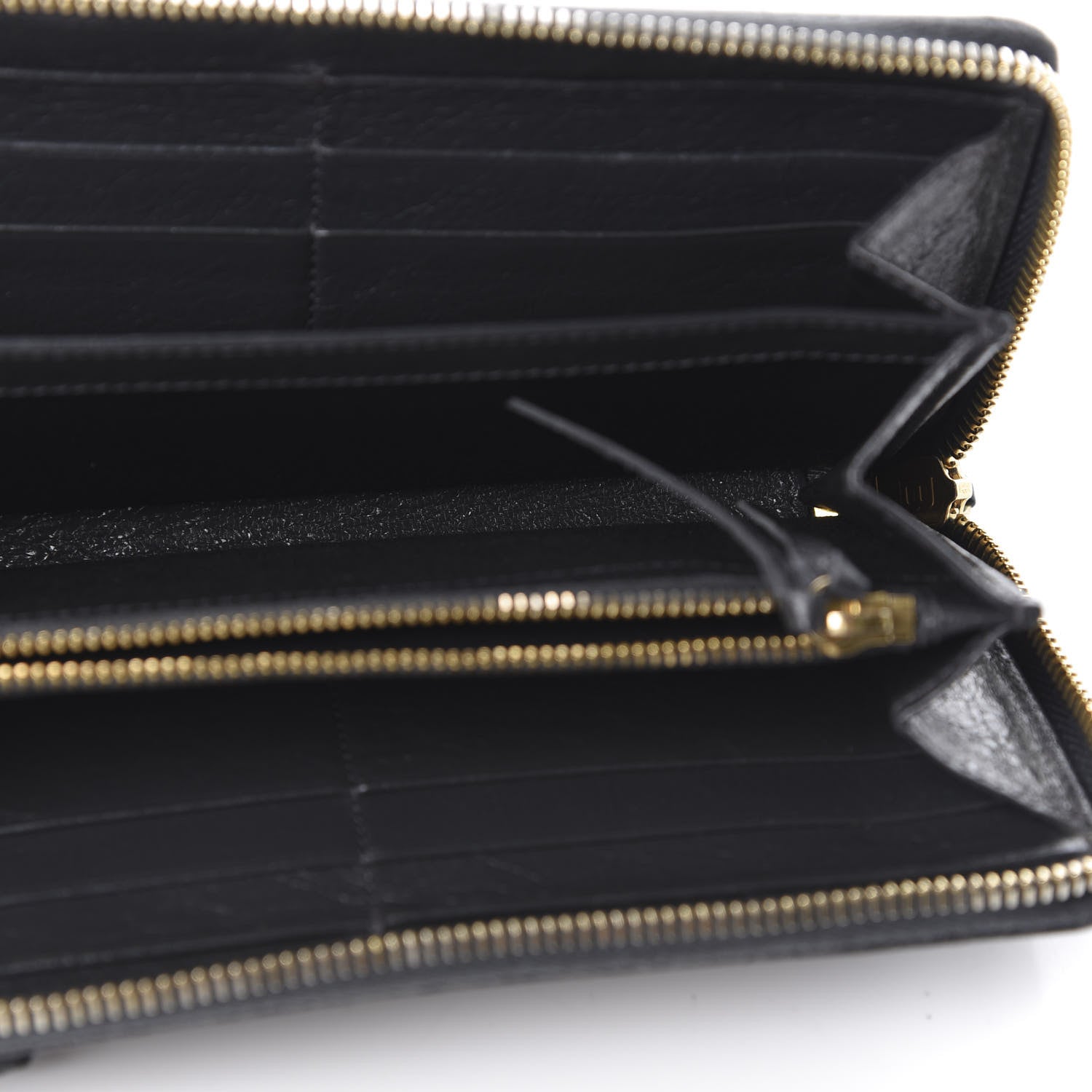 Balenciaga Agneau Classic Gold Hardware Continental Zip Around Wallet Gris Fossile 5 of 8