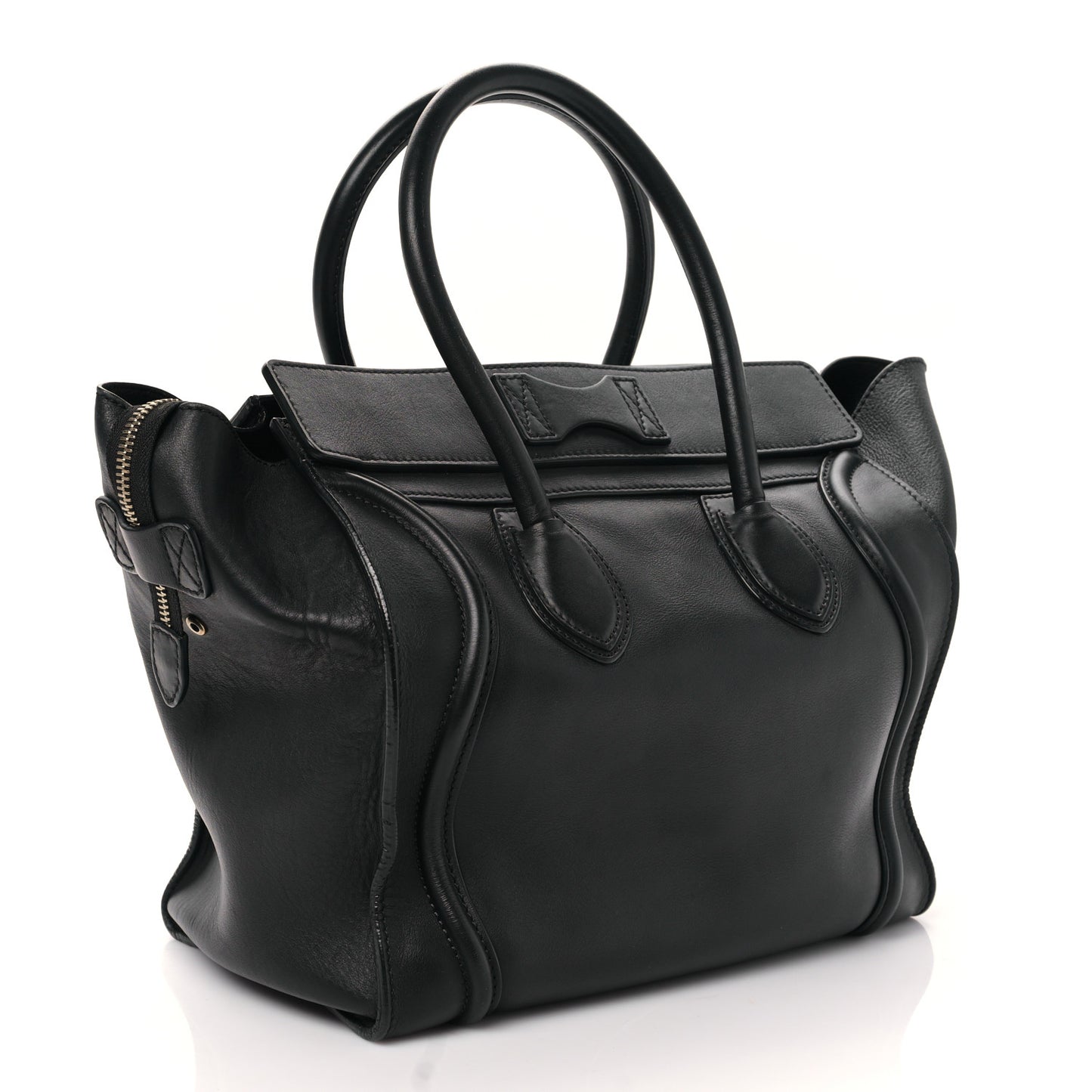 Smooth Calfskin Mini Luggage Black