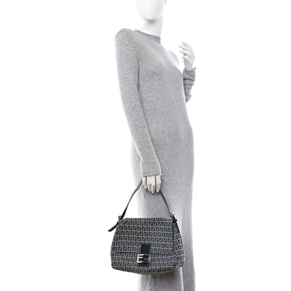 Fendi Zucchino Mama Baguette Navy 2 of 10