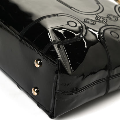 Versace Patent Medusa Tote Black 10 of 12