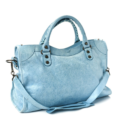 Balenciaga Agneau Classic Hardware City Bleu Acier 3 of 10