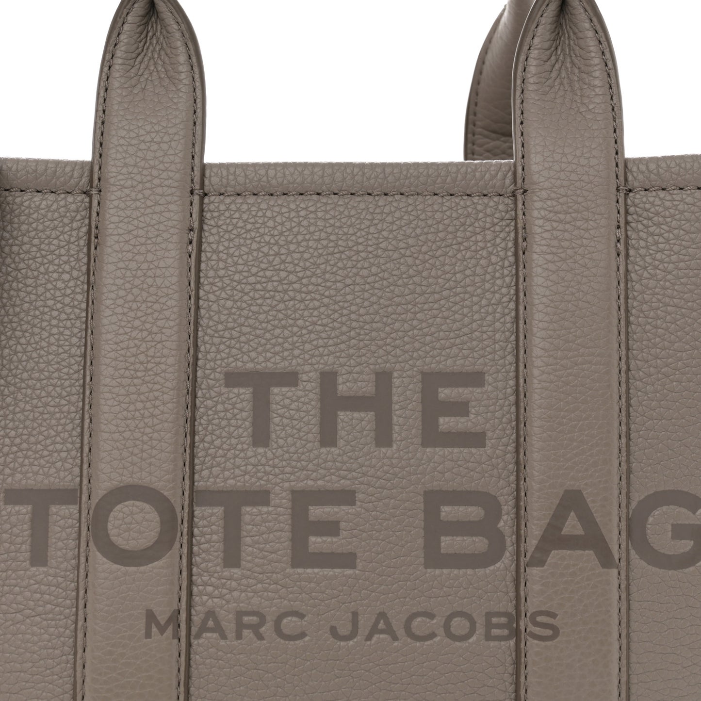 Grained Calfskin Small The Tote Bag Cement