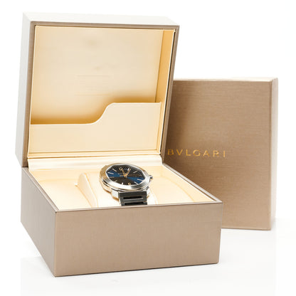Bulgari Stainless Steel 41mm Octo Automatic Watch Blue 5 of 5