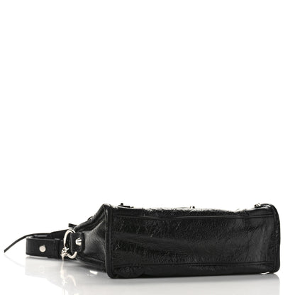 Balenciaga Agneau Classic Silver Hardware Mini City Black 4 of 8