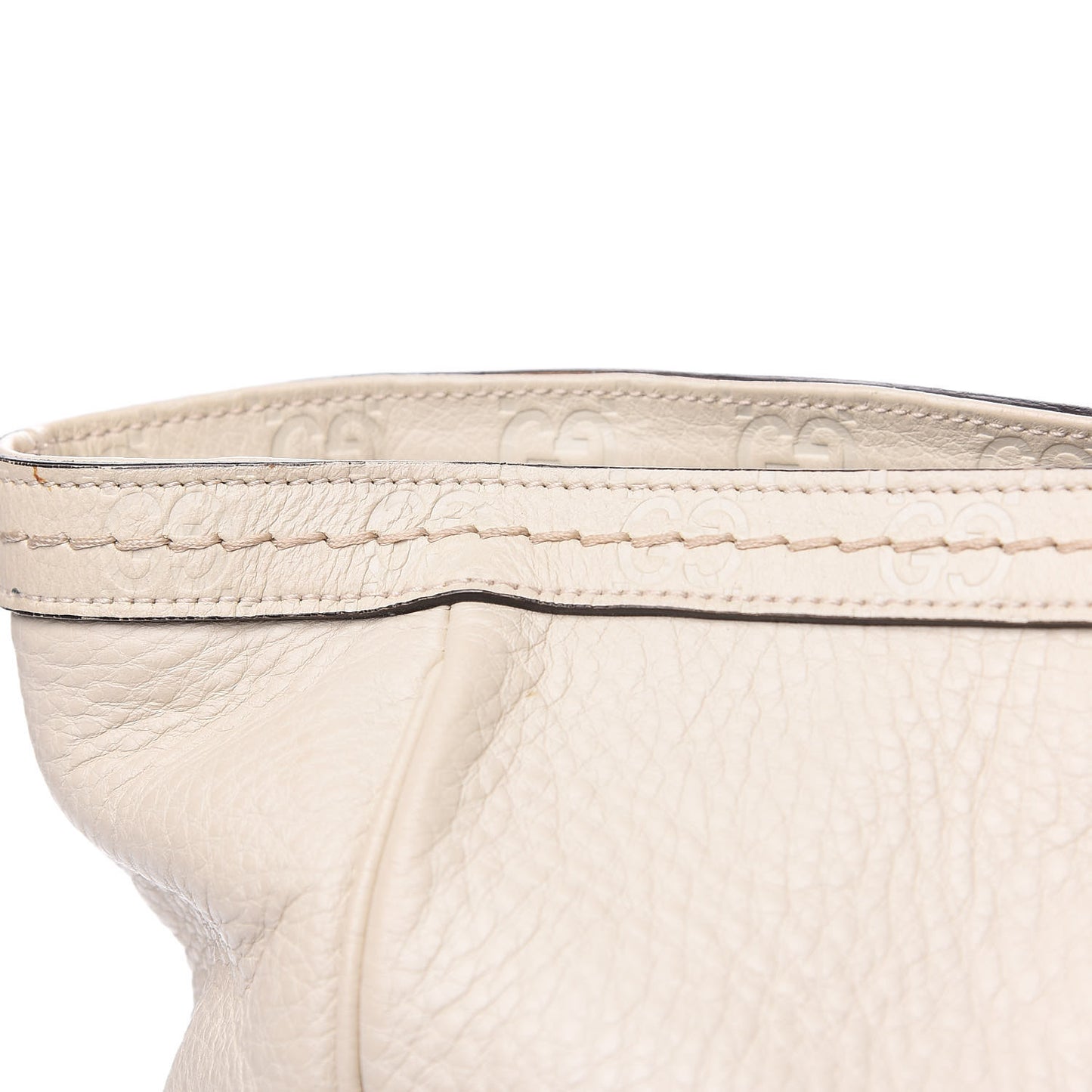 Calfskin Guccissima Large Signoria Tote Off White