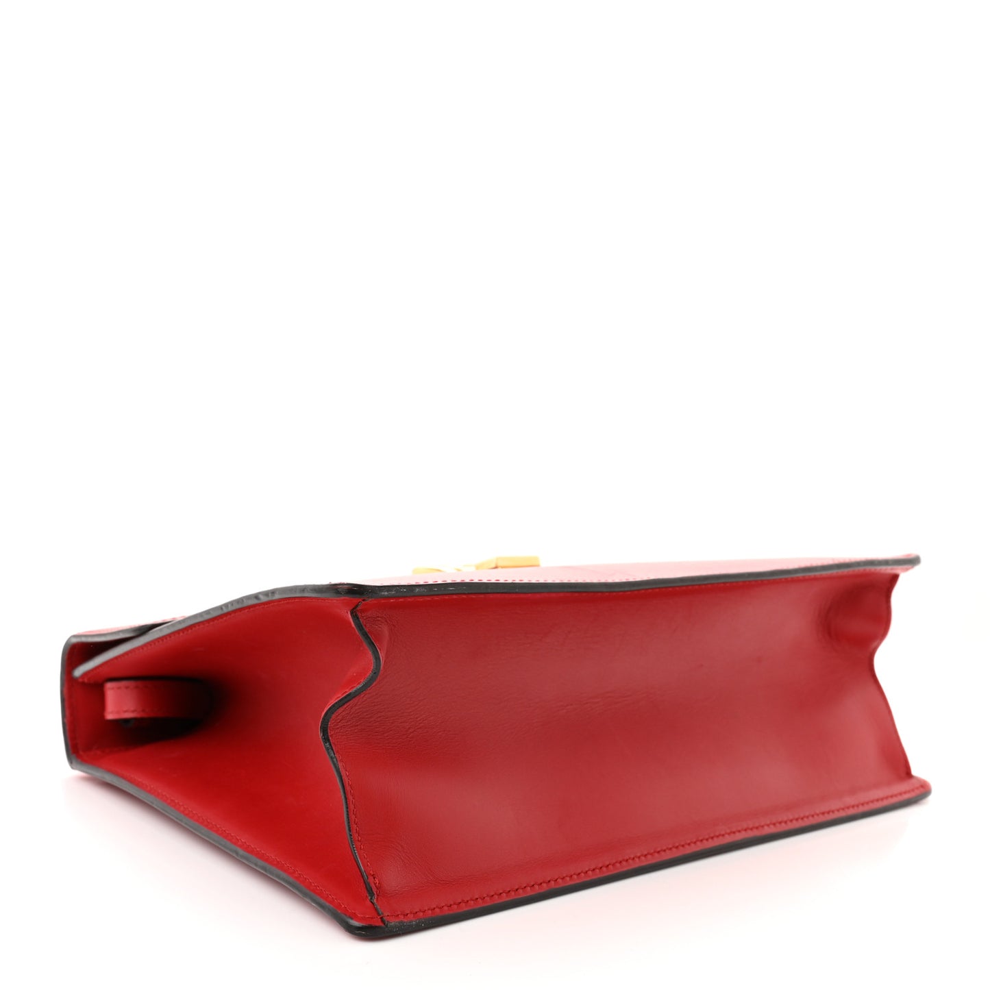Calfskin Medium Sylvie Top Handle Bag Hibiscus Red