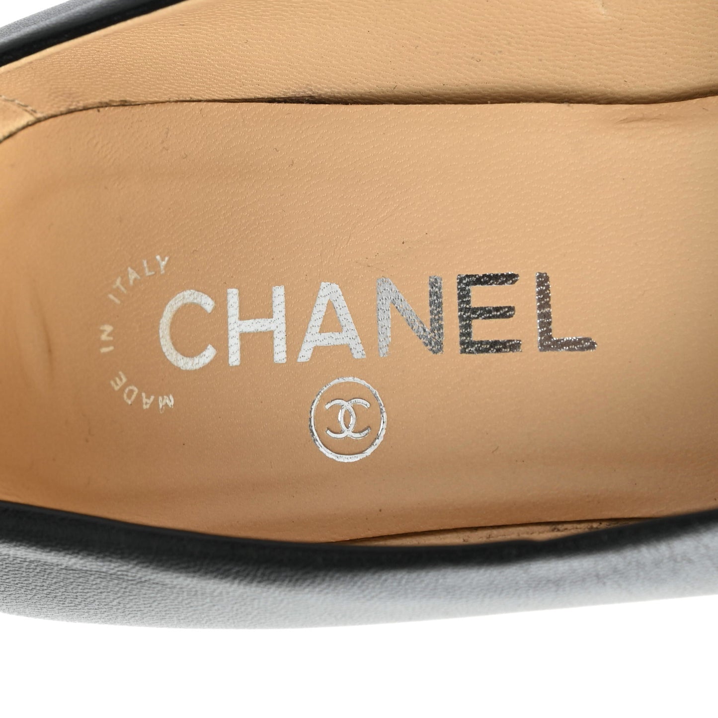 Lambskin Patent CC Cap Toe Platform Quilted Pumps 38.5 Black