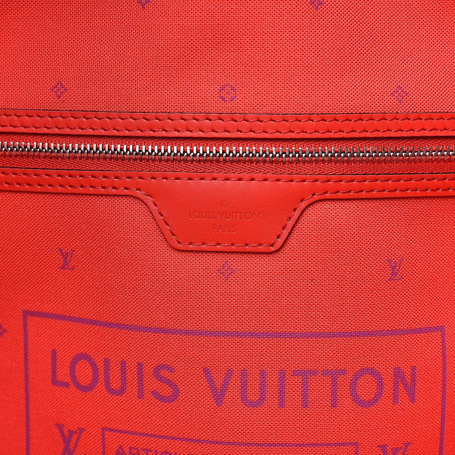Louis Vuitton Monogram Escale Neverfull MM Rouge 6 of 11