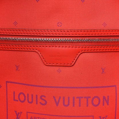 Louis Vuitton Monogram Escale Neverfull MM Rouge 6 of 11