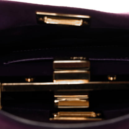 Fendi Chamois XS Peekaboo Iconic Satchel Viola Plus 7 of 8