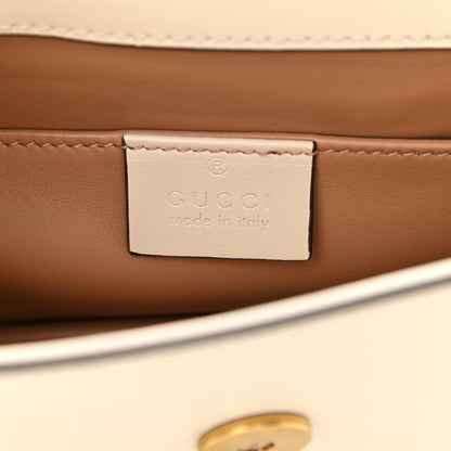 Gucci Nappa Pearl Studded Mini Queen Margaret Broadway Shoulder Bag Mystic White 5 of 9
