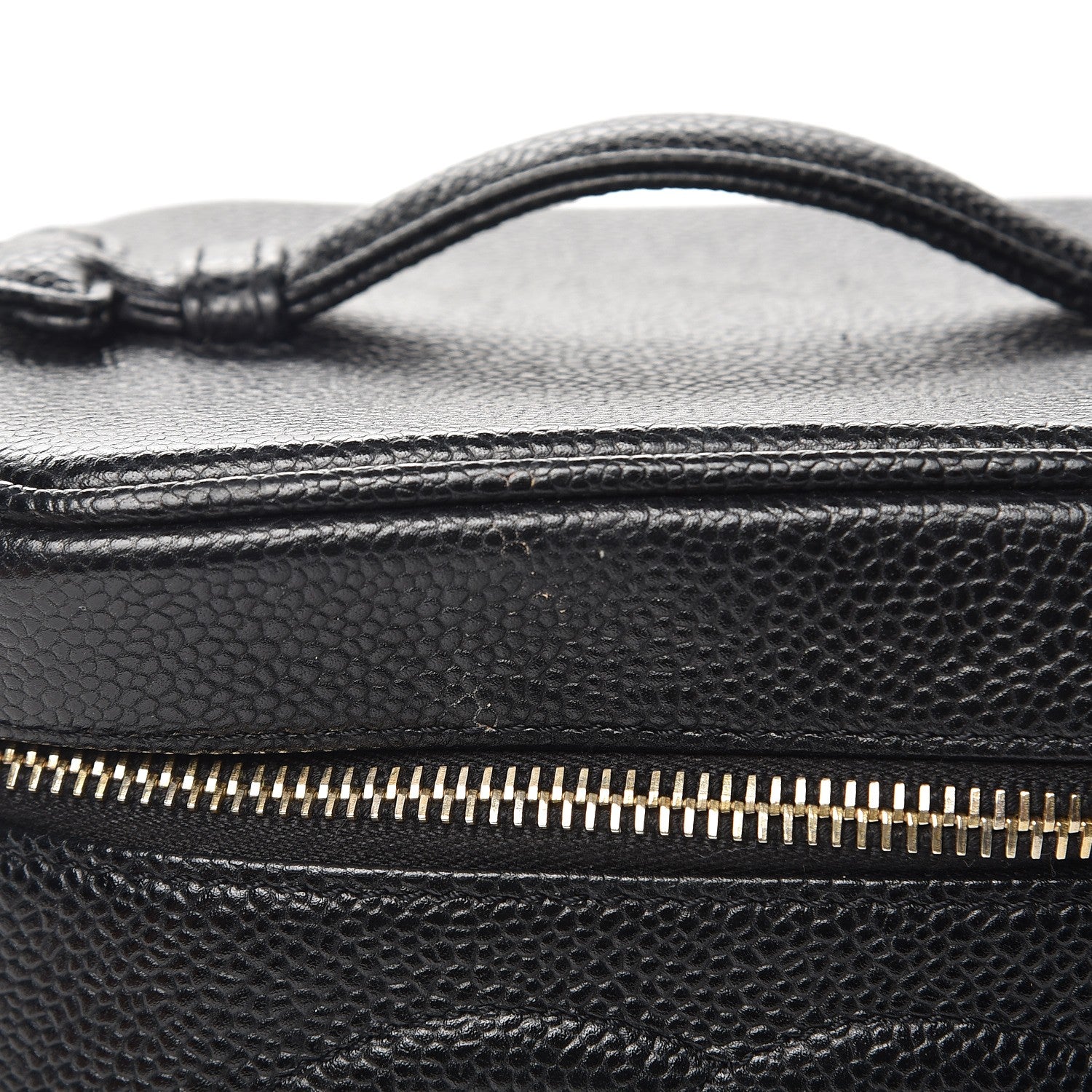 Chanel Caviar Cosmetic Vanity Bag Black 12 of 13