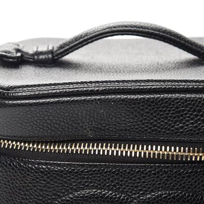 Chanel Caviar Cosmetic Vanity Bag Black 12 of 13