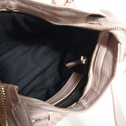 Balenciaga Chevre Gold Metallic Edge Hardware Mini City Rose Aubepine Bois de Rose 8 of 13