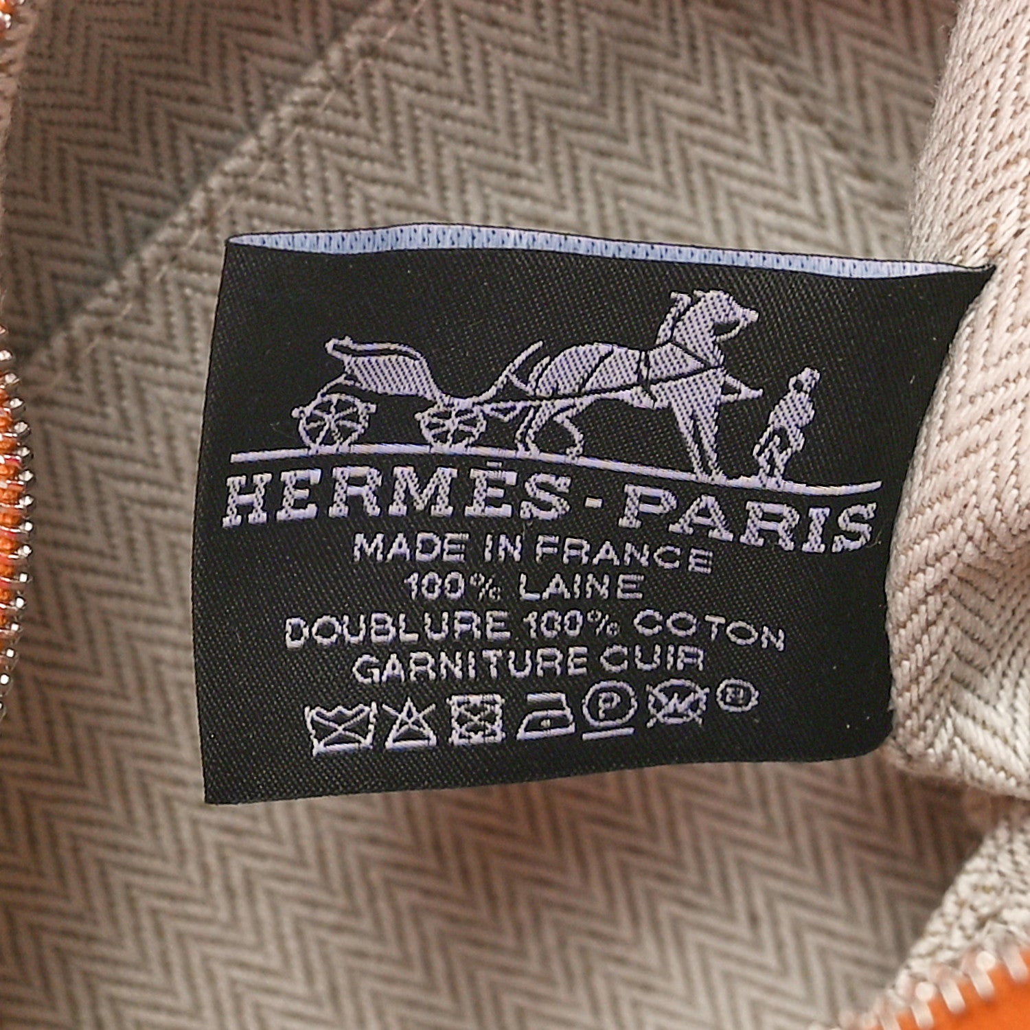 Hermes Canvas Small Bride-A-Brac Pouch Ochre 6 of 8