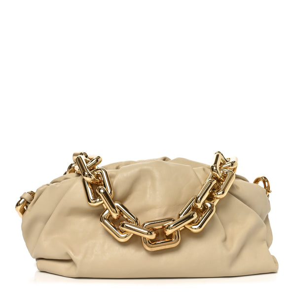 Bottega Veneta Calfskin The Pouch Chain Porridge 1864178
