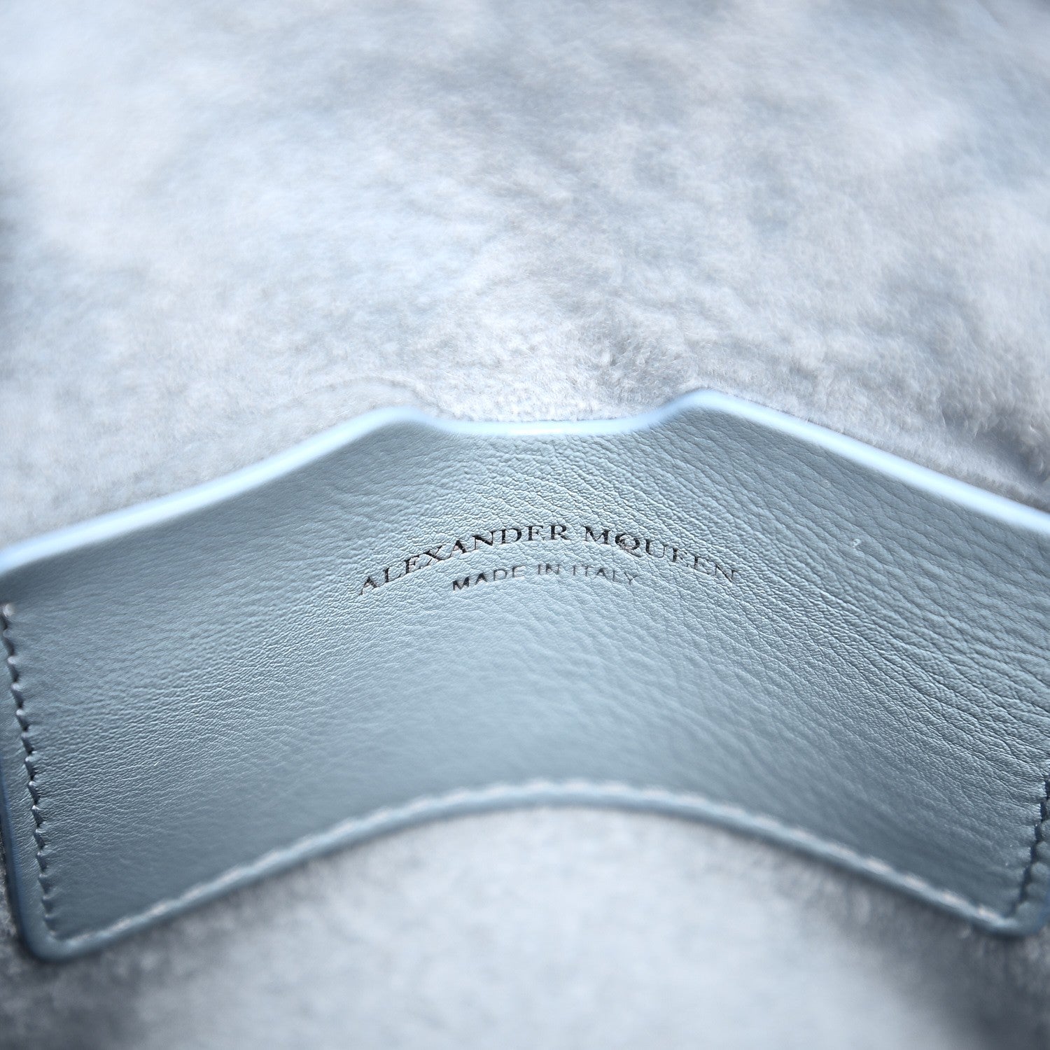 Alexander McQueen Calfskin Mini Heroine Light Blue 8 of 9