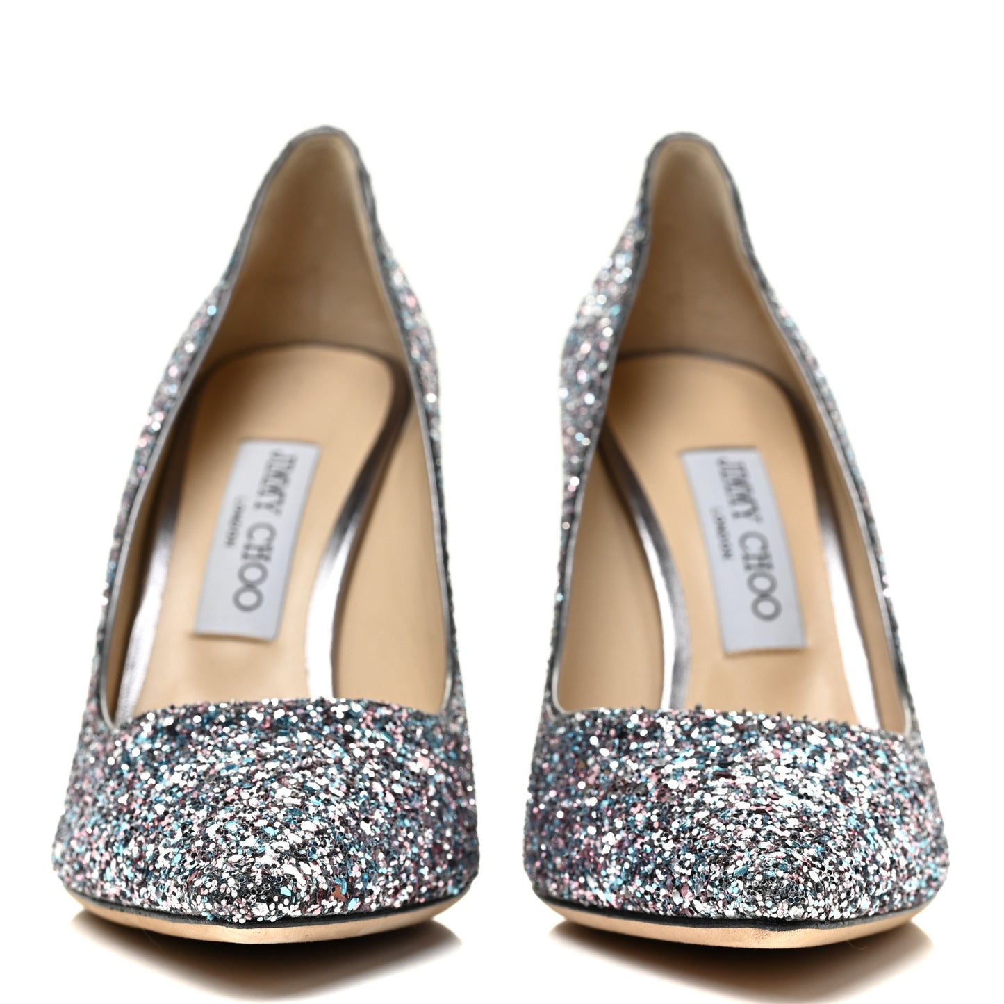 Glitter Pointy Toe Romy 85 Pumps 38 Bubblegum Mix