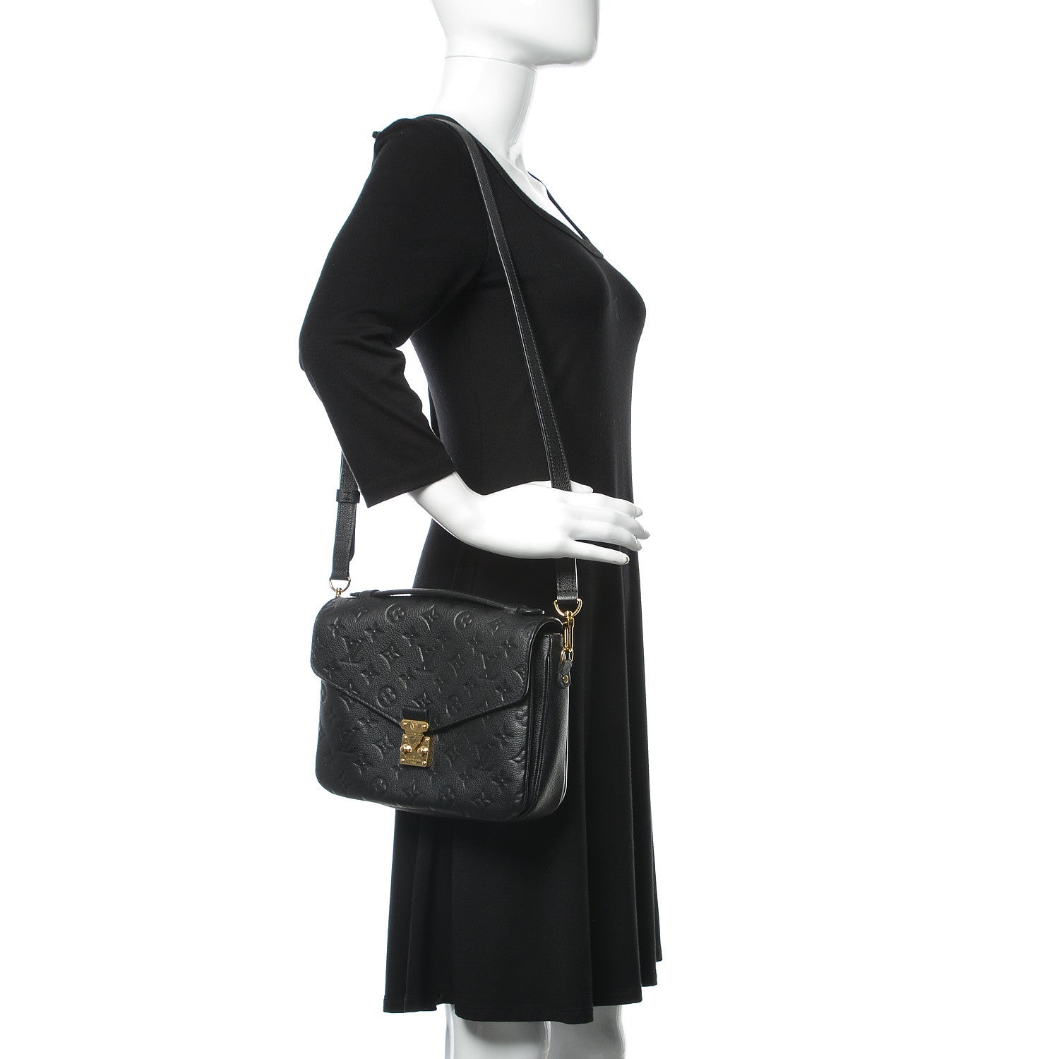Louis Vuitton Empreinte Pochette Metis Black 2 of 10