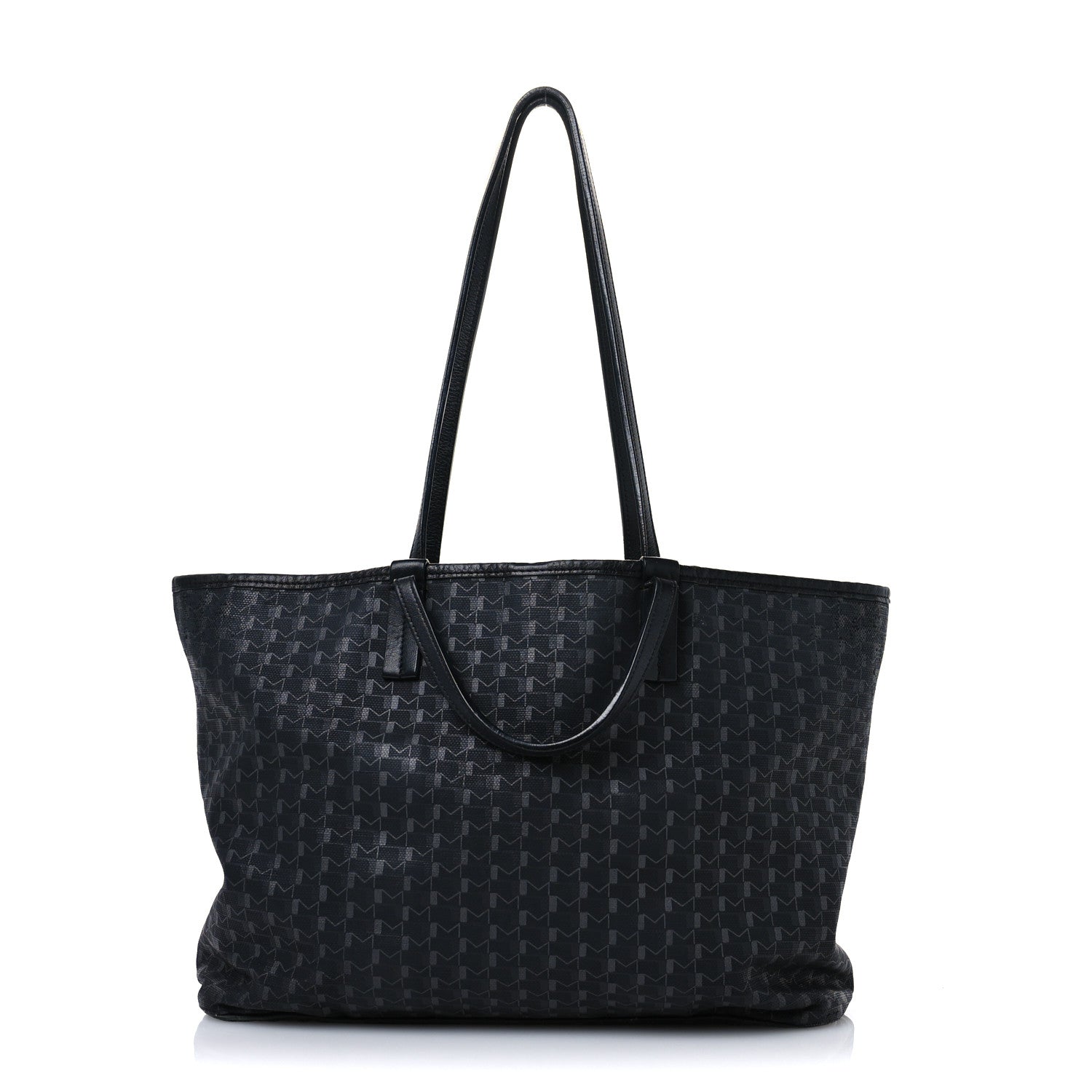 Moynat Calfskin Canvas 1920 M Monogram MM Tote Black Multicolor 1 of 14