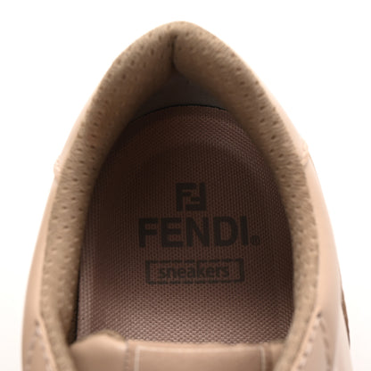 Fendi Calfskin Fashion Show Platform Sneakers 38.5 40 Beige 10 of 11