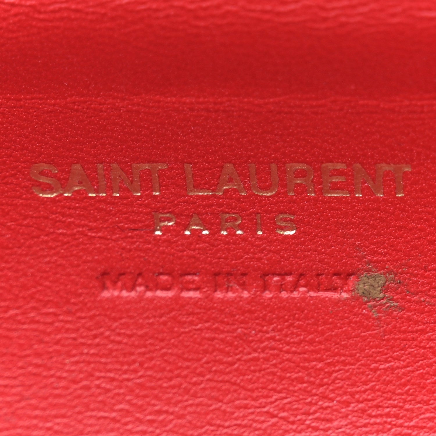 Saint Laurent Ribbed Plexiglass Lambskin Fringe Monogram Opium Box Bag Red 6 of 10
