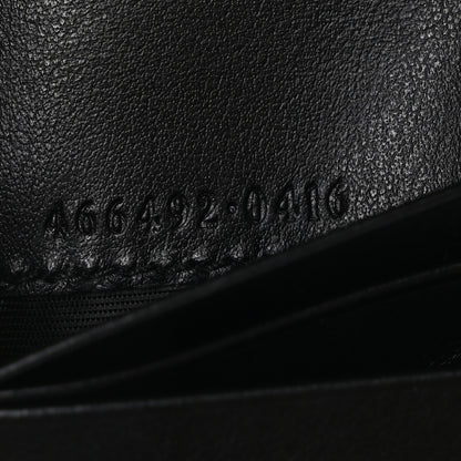 Gucci Calfskin Matelasse GG Marmont Card Case Wallet Black 9 of 10