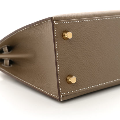 Hermes Epsom Kelly Sellier 25 Etoupe 9 of 11