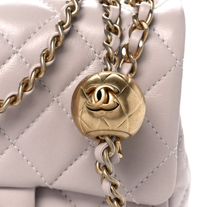 Chanel Lambskin Quilted Mini Pearl Crush Flap Light Purple 7 of 11