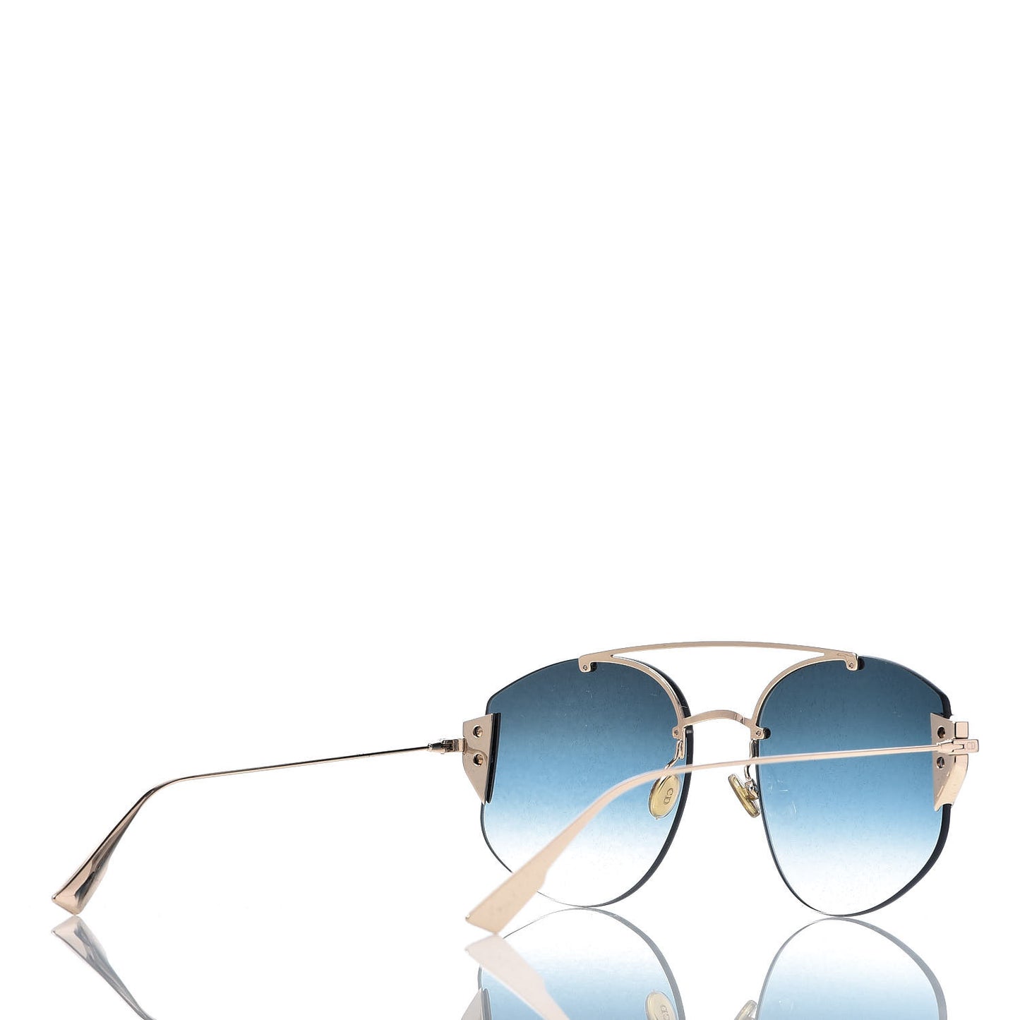 Metal Diorstronger Sunglasses Gold