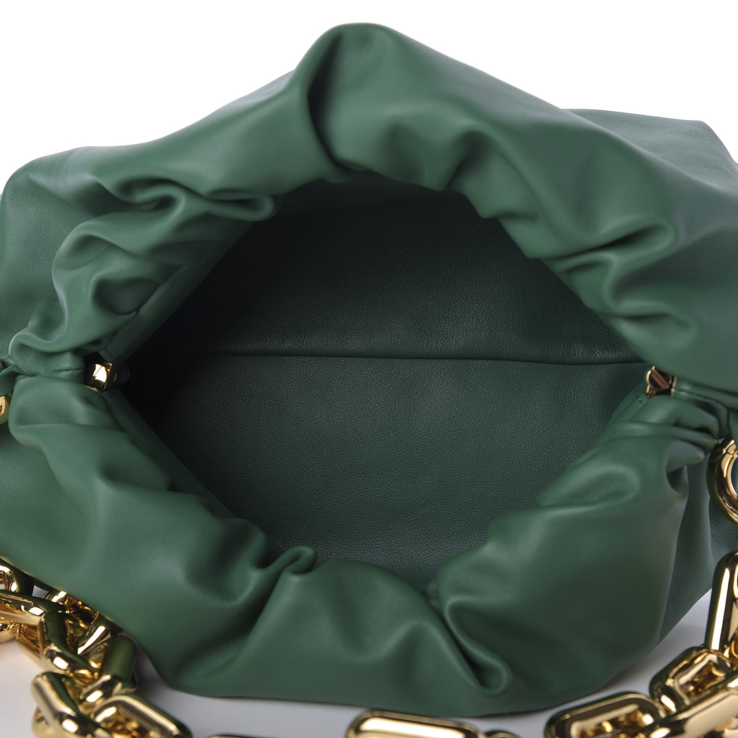 Calfskin The Pouch Chain Racing Green