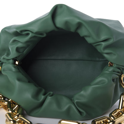 Bottega Veneta Calfskin The Pouch Chain Racing Green 5 of 9