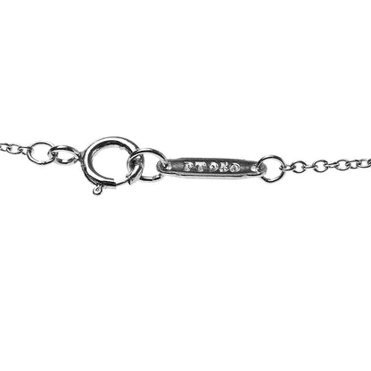 Tiffany Platinum Diamond Grace Drop Pendant Necklace 6 of 7