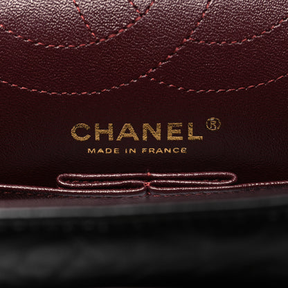 Chanel Aged Calfskin Chevron Quilted 2.55 Reissue 225 Flap Black 6 of 12