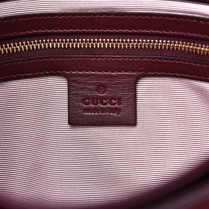 Gucci Suede Medium Arli Flap Shoulder Bag Vintage Bordeaux 5 of 10
