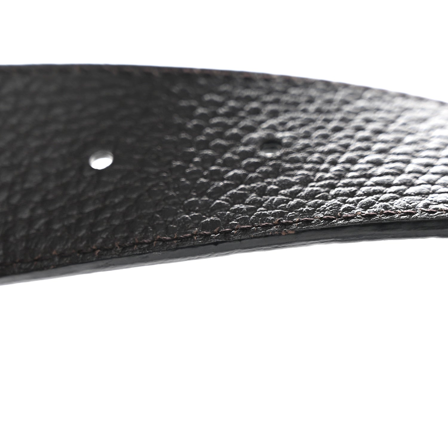Gucci Calfskin Double G Reversible 37mm Belt 80 32 Black Cocoa 8 of 8