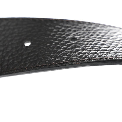 Gucci Calfskin Double G Reversible 37mm Belt 80 32 Black Cocoa 8 of 8