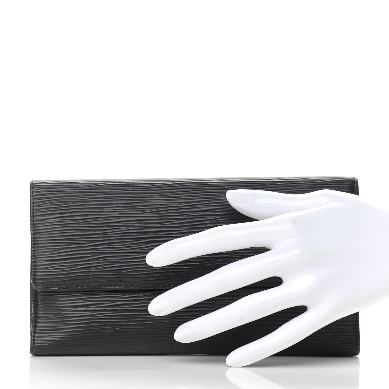 Louis Vuitton Epi Porte Tresor International Wallet Black 2 of 15