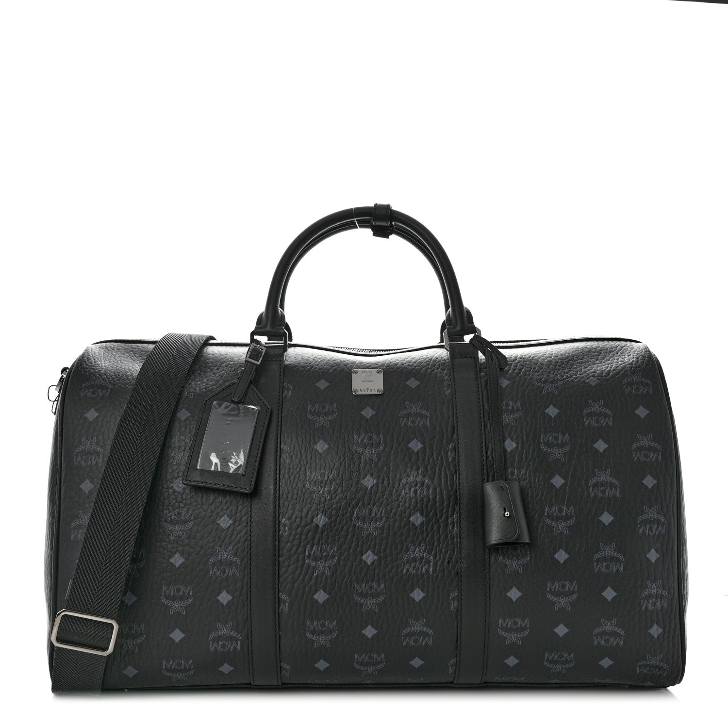 MCM Visetos Ottomar Weekender Duffle Bag Black 1 of 10